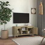 Tv-Benk Med Ben I Heltre Sonoma Eik 103,5X35X50 Cm