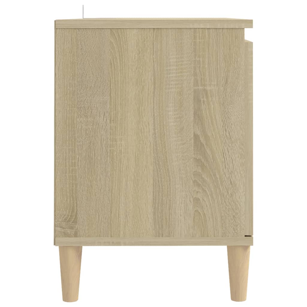 Tv-Benk Med Ben I Heltre Sonoma Eik 103,5X35X50 Cm