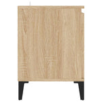 Tv-Benk Med Metallben Sonoma Eik 103,5X35X50 Cm