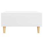 Salongbord Hvit 60X60X30 Cm Konstruert Tre