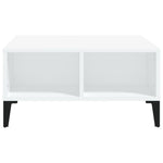 Salongbord Hvit 60X60X30 Cm Konstruert Tre