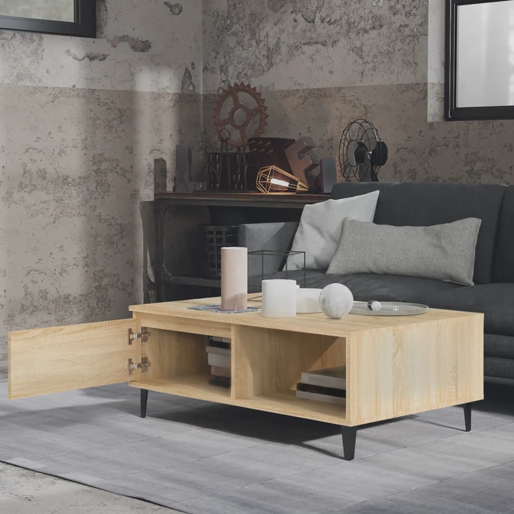 Salongbord Sonoma Eik 90X60X35 Cm Konstruert Tre