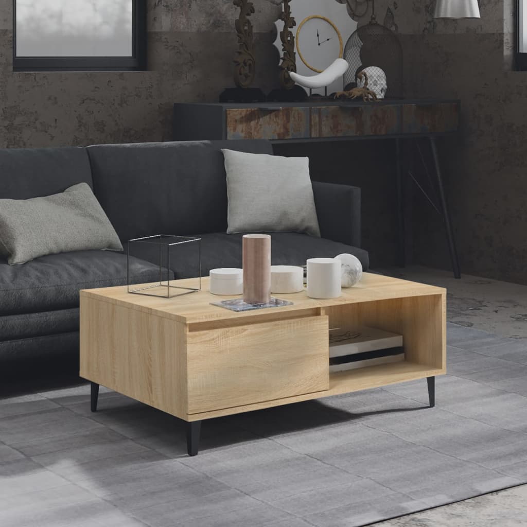 Salongbord Sonoma Eik 90X60X35 Cm Konstruert Tre