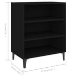 Skjenk Svart 57X35X70 Cm Konstruert Tre