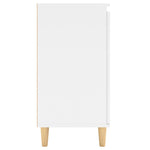 Skjenk Med Ben I Heltre Hvit 60X35X70 Cm Konstruert Tre