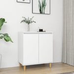Skjenk Med Ben I Heltre Hvit 60X35X70 Cm Konstruert Tre