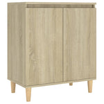 Skjenk Med Ben I Heltre Sonoma Eik 60X35X70 Cm Konstruert Tre