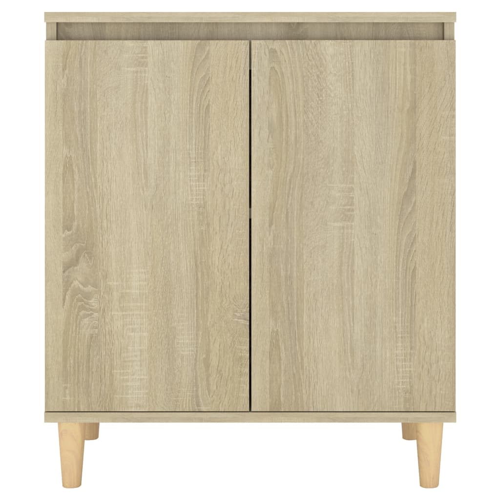 Skjenk Med Ben I Heltre Sonoma Eik 60X35X70 Cm Konstruert Tre