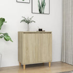 Skjenk Med Ben I Heltre Sonoma Eik 60X35X70 Cm Konstruert Tre