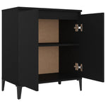 Skjenk Svart 60X35X70 Cm Konstruert Tre