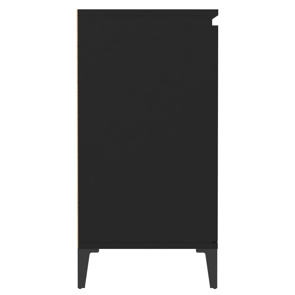 Skjenk Svart 60X35X70 Cm Konstruert Tre