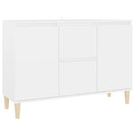Skjenk Hvit 101X35X70 Cm Konstruert Tre