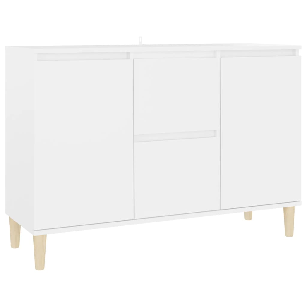 Skjenk Hvit 101X35X70 Cm Konstruert Tre