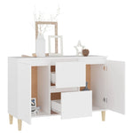 Skjenk Hvit 101X35X70 Cm Konstruert Tre