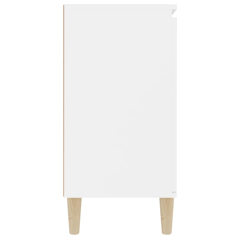 Skjenk Hvit 101X35X70 Cm Konstruert Tre