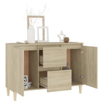 Skjenk Sonoma Eik 101X35X70 Cm Konstruert Tre