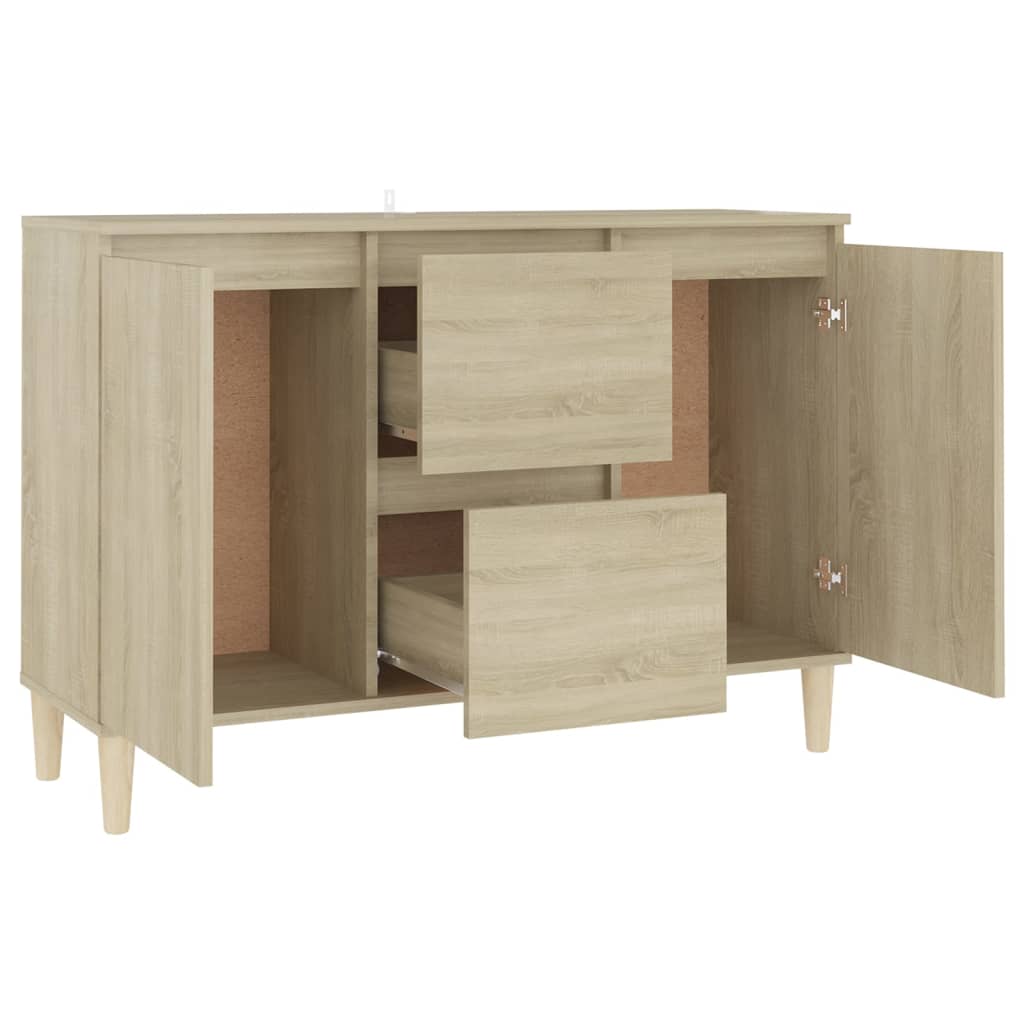Skjenk Sonoma Eik 101X35X70 Cm Konstruert Tre