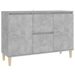 Skjenk Betonggrå 101X35X70 Cm Konstruert Tre
