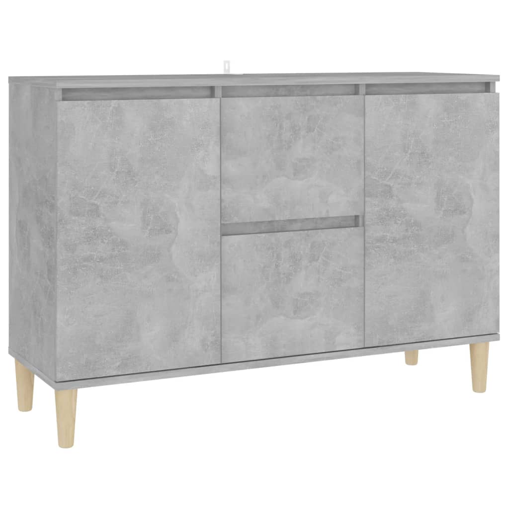 Skjenk Betonggrå 101X35X70 Cm Konstruert Tre