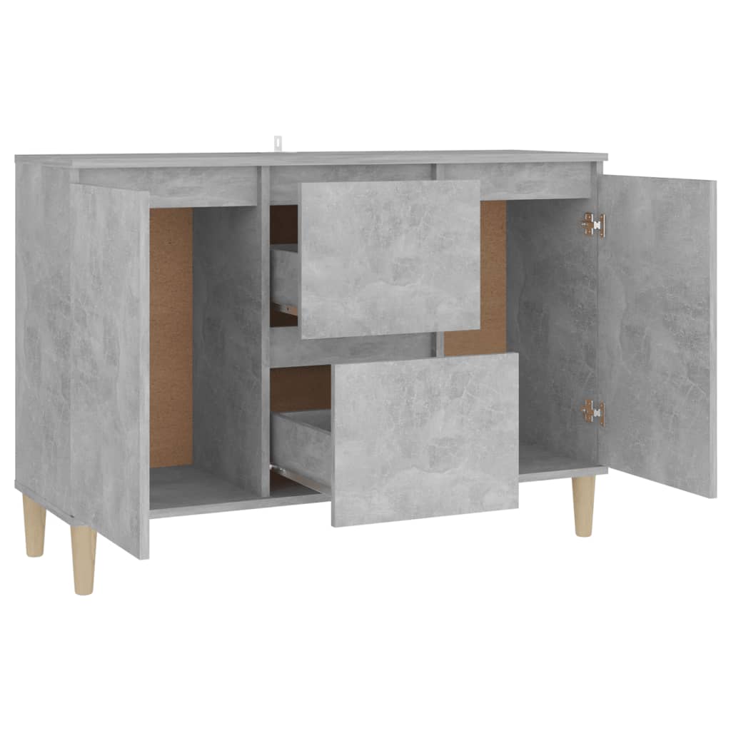 Skjenk Betonggrå 101X35X70 Cm Konstruert Tre