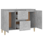 Skjenk Betonggrå 101X35X70 Cm Konstruert Tre