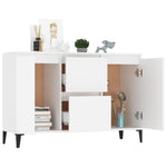 Skjenk Hvit 104X35X70 Cm Konstruert Tre