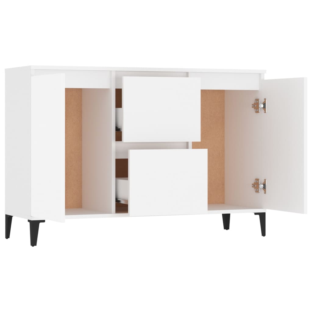 Skjenk Hvit 104X35X70 Cm Konstruert Tre