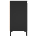 Skjenk Svart Eik 104X35X70 Cm Konstruert Tre