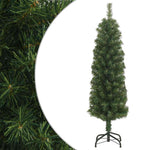 Slankt Kunstig Juletre Med Stativ Grønn 120 Cm Pvc