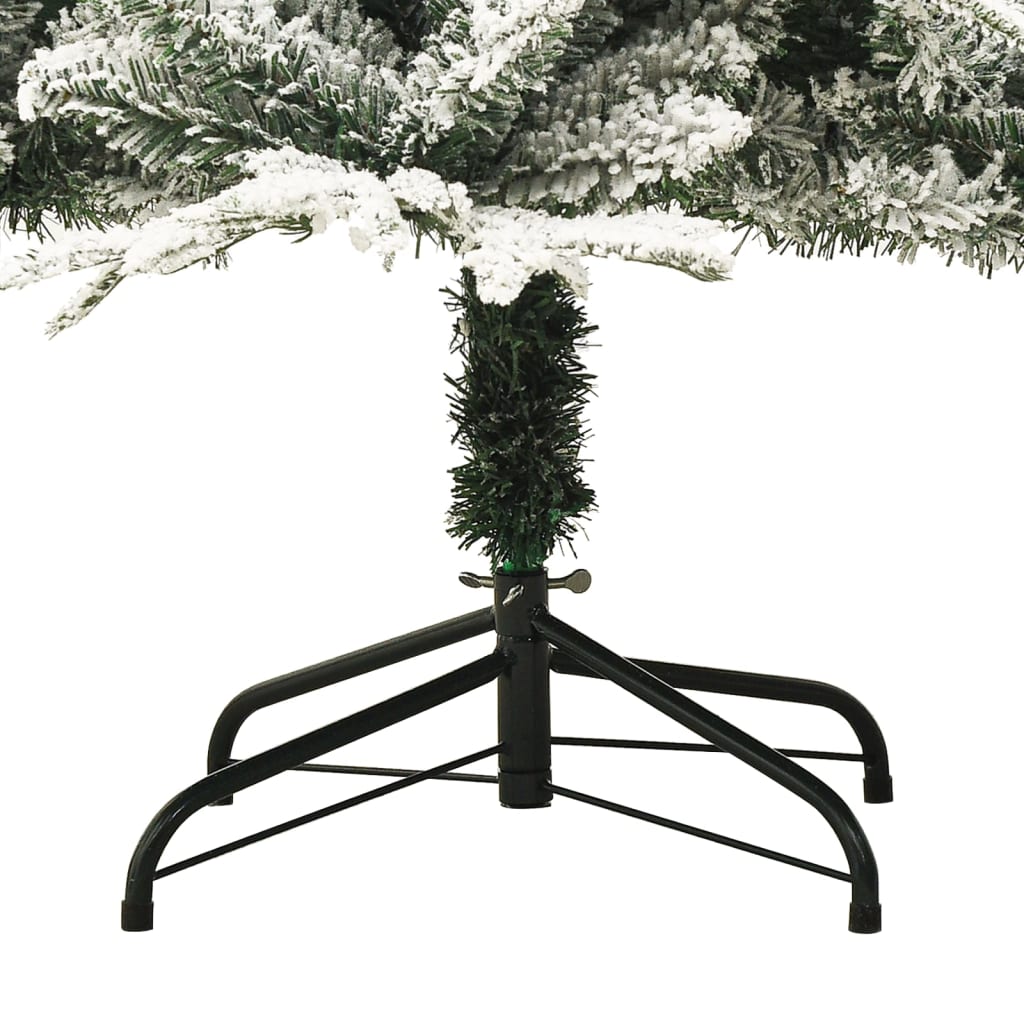 Kunstig Juletre Med Flokket Snø Grønn 240 Cm Pvc Og Pe