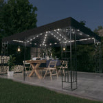 Paviljong Med Dobbelt Tak Og Led-Lysslynge 3X4 M Antrasitt