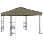 Hagepaviljong Med Led-Lysslynge 3X3 M Gråbrun