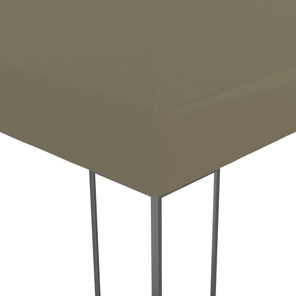 Hagepaviljong Med Led-Lysslynge 3X3 M Gråbrun