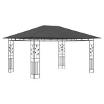 Paviljong Med Myggnett Og Led-Lysslynge 4X3X2,73 M Antrasitt