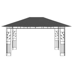 Paviljong Med Myggnett Og Led-Lysslynge 4X3X2,73 M Antrasitt