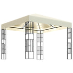 Paviljong Med Led-Lysslynge 3X3 M Kremhvit
