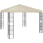 Paviljong Med Led-Lysslynge 3X3 M Kremhvit