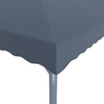 Paviljong Med Led-Strenglys 300X300 Cm Antrasitt Aluminium