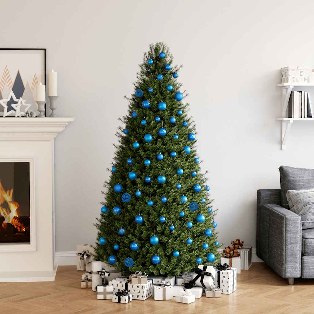 Julekulesett 100 Deler Blå