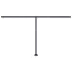 Manuell Uttrekkbar Markise Med Led 400X300 Cm Antrasitt
