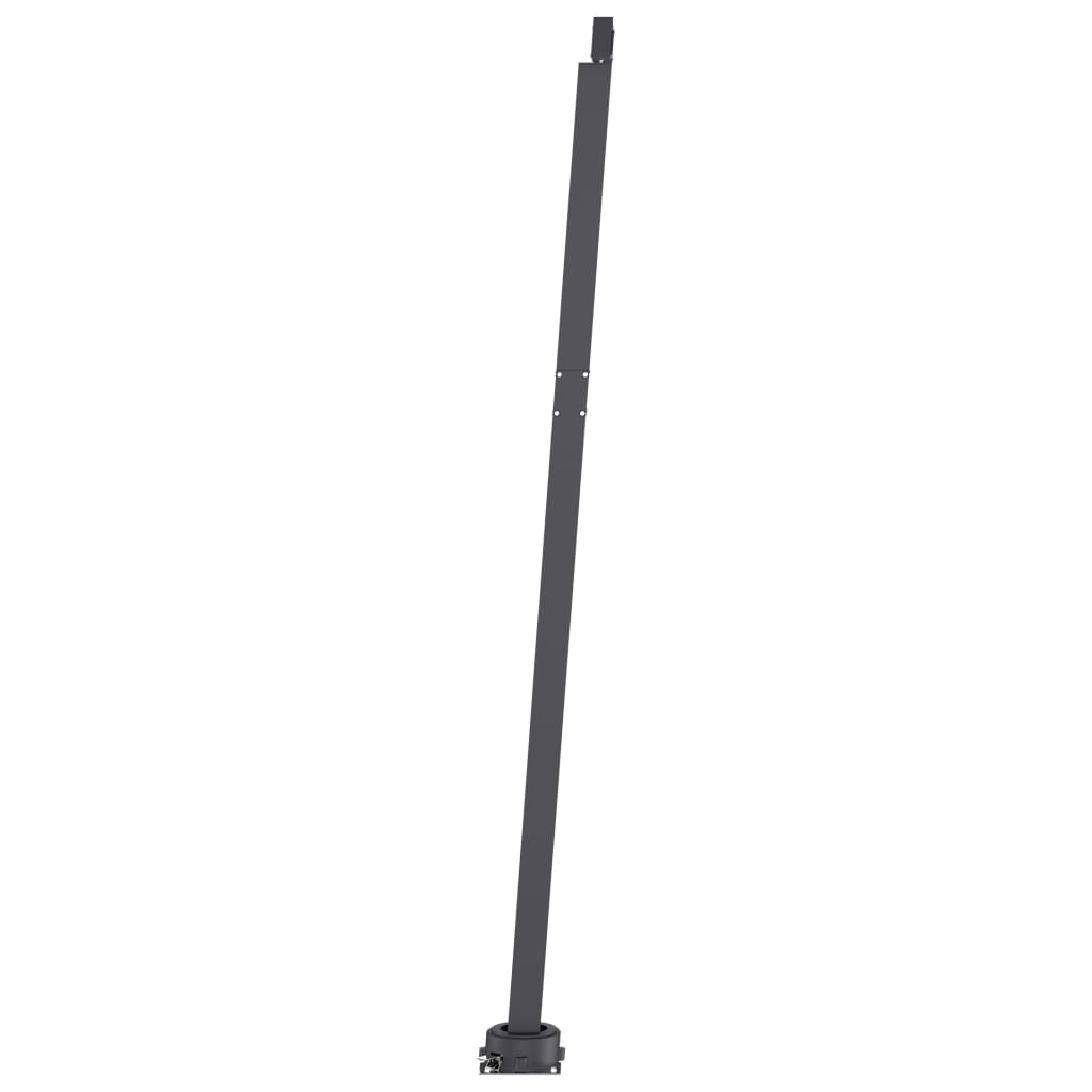 Manuell Uttrekkbar Markise Med Led 400X300 Cm Antrasitt