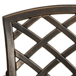 Bistrosett 5 Deler Støpt Aluminium Bronse