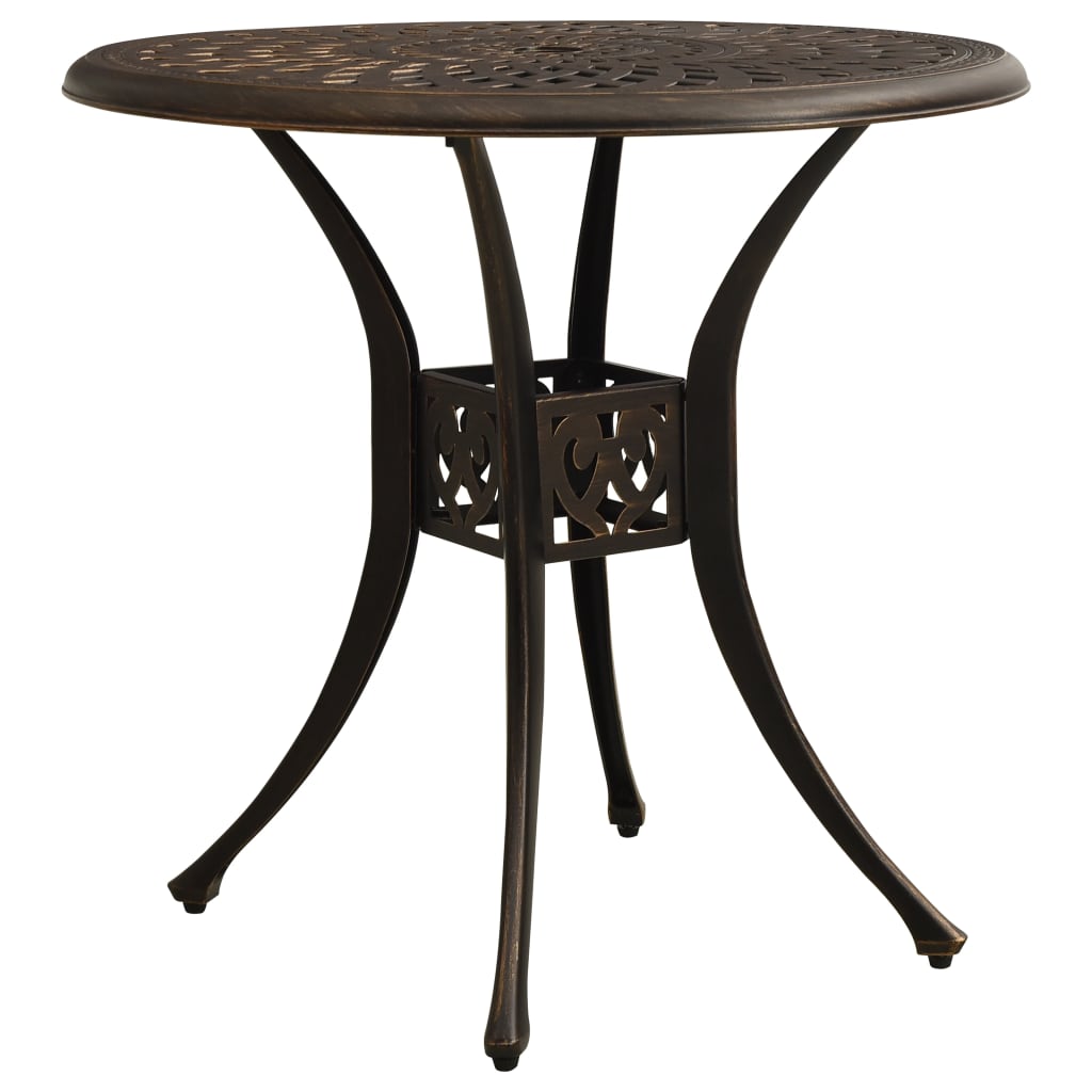 Bistrosett 5 Deler Støpt Aluminium Bronse