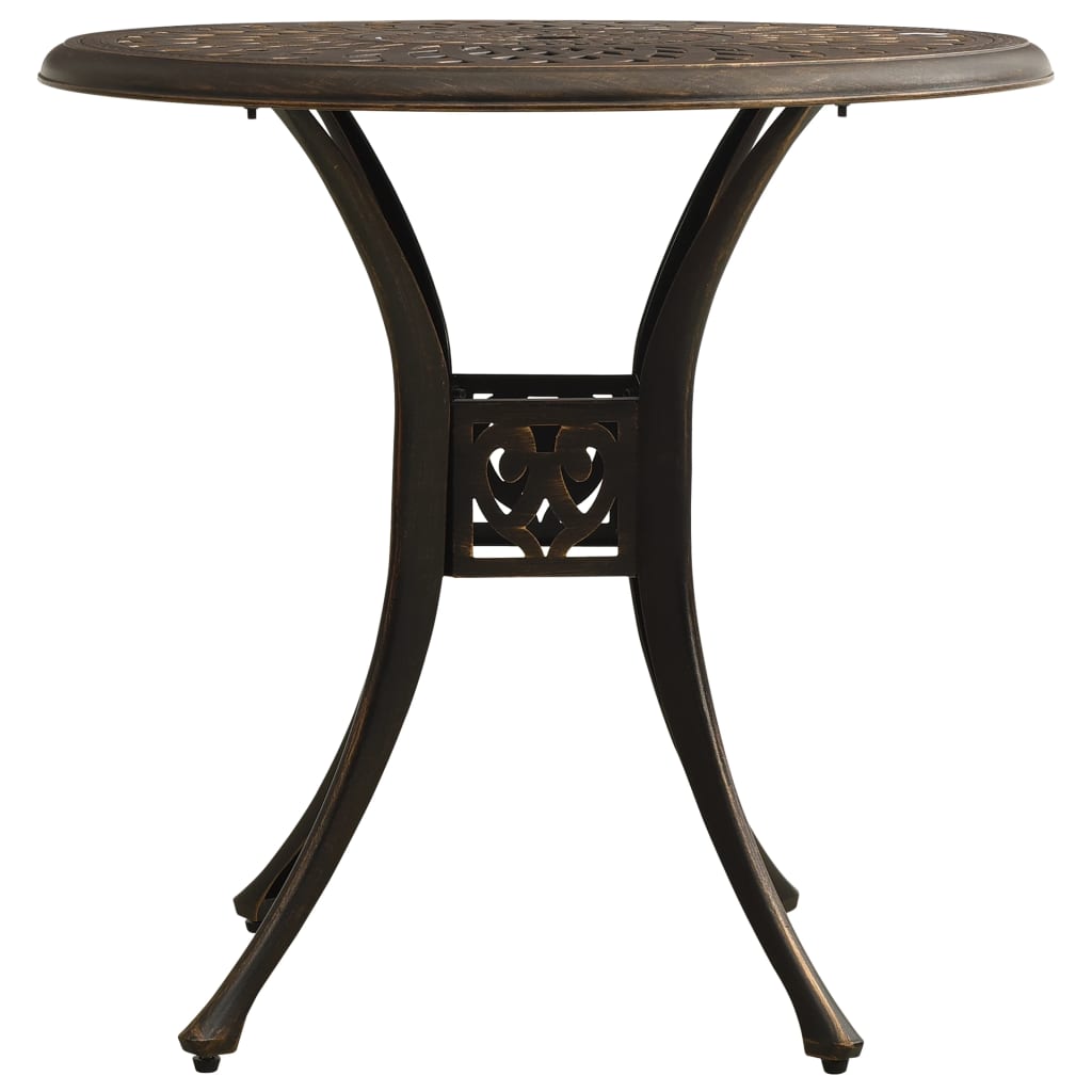 Bistrosett 5 Deler Støpt Aluminium Bronse