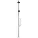 Hagedusj Med Brunt Dusjbrett 220 Cm Aluminium