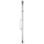Hagedusj Med Brunt Dusjbrett 220 Cm Aluminium