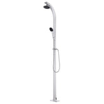Hagedusj Med Grått Dusjbrett 220 Cm Aluminium