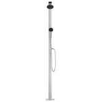 Hagedusj Med Brunt Dusjbrett 220 Cm Aluminium
