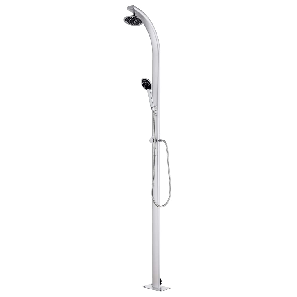 Hagedusj Med Grått Dusjbrett 220 Cm Aluminium