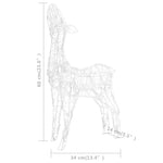 Julereinsdyrfamilie Akryl 160 Led 160 Cm Varmhvit